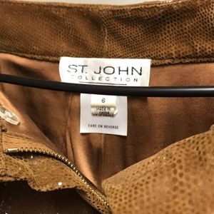 St.John leather lined pants.